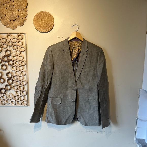 Ted baker London men’s linen brown size 3 blazer…. - Picture 6 of 8
